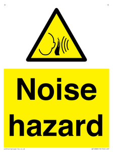 Warning: Noise hazard